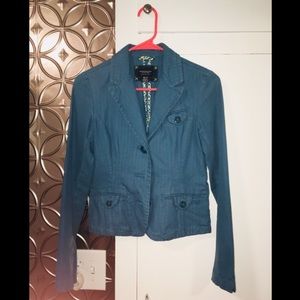 Blue American Eagle jacket with button details